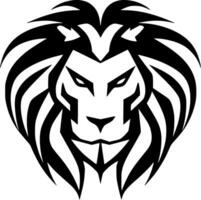 Lion - Black and White Isolated Icon - Vector illustration