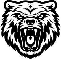 Bear - Black and White Isolated Icon - Vector illustration