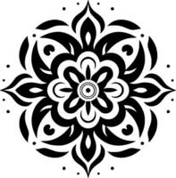 Mandala - Minimalist and Flat Logo - Vector illustration