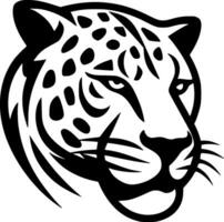 Leopard, Black and White Vector illustration