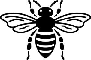 abeja - minimalista y plano logo - vector ilustración