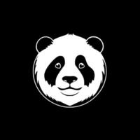 Panda, Black and White Vector illustration