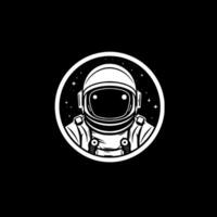 astronauta - minimalista y plano logo - vector ilustración