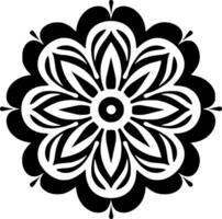 Mandala - Minimalist and Flat Logo - Vector illustration