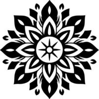 Mandala, Minimalist and Simple Silhouette - Vector illustration