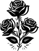 Roses - High Quality Vector Logo - Vector illustration ideal for T-shirt graphic