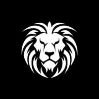 Lion - Black and White Isolated Icon - Vector illustration