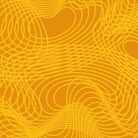 Pasta background, spaghetti abstract geometric pattern. Macaroni yellow poster. Wavy pattern. vector