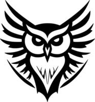 Owl - Minimalist and Flat Logo - Vector illustration