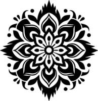 Mandala, Minimalist and Simple Silhouette - Vector illustration