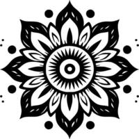 Mandala, Minimalist and Simple Silhouette - Vector illustration