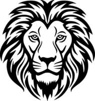 Lion, Minimalist and Simple Silhouette - Vector illustration