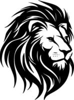 Lion, Minimalist and Simple Silhouette - Vector illustration