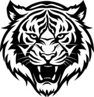 Tigre - minimalista y plano logo - vector ilustración