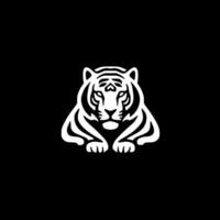 Tiger, Black and White Vector illustration