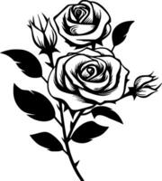 Roses - High Quality Vector Logo - Vector illustration ideal for T-shirt graphic