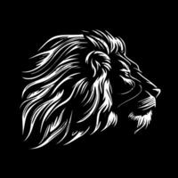 Lion, Minimalist and Simple Silhouette - Vector illustration