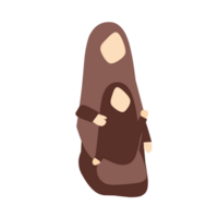 sem rosto muçulmano mãe e filha png