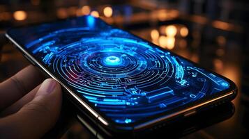 Secure Banking at Your Fingertips. Biometric Authorization for Payments in a Banking App. photo