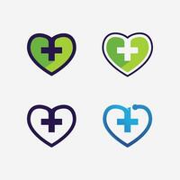 Plantilla de diseño de ilustración de vector de logotipo de personas de salud