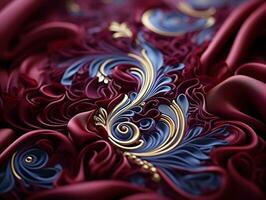 Ultra-detailed luxurious fabric texture generative ai photo