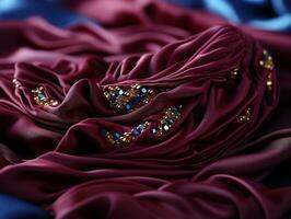 Ultra-detailed luxurious fabric texture generative ai photo