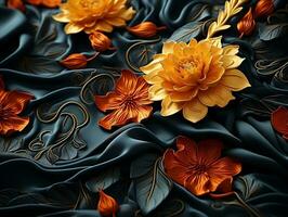 Ultra-detailed luxurious fabric texture generative ai photo