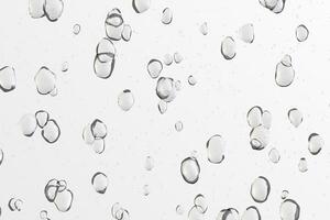 Water droplets condensation drops overlay refreshing white background photo