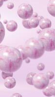 Abstract pink marble bubble gum balls background photo