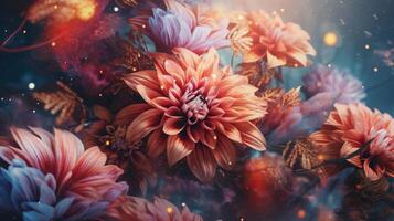 Flowers. aesthetic graphic art photo