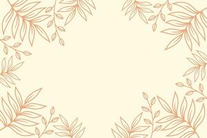 Illustration Vector Graphic of Aesthetic Background Template with Luxury Nature Theme. Border Template with Luxury Style. Simple and Minimalist Background Template.