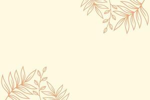 Illustration Vector Graphic of Luxury Nature Background Template with Aesthetic Style. Simple and Minimalist Background Template.