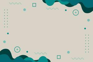 Illustration Vector Graphic of Fluid Geometric Background Template. Simple and Modern Concept. Colorful Aqua Theme.