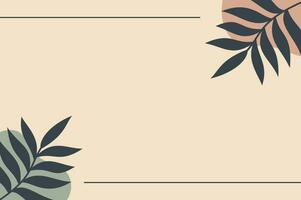 Illustration Vector Graphic of Simple and Aesthetic Background Template. Simple and Minimalist Pastel Color with Nature Theme.