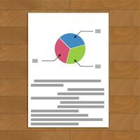 Pie chart parts. Economy pie diagram profit, chart and infograph. Vector illustration