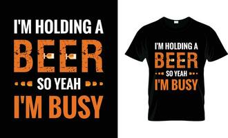 Beer typography t shirt design for men, Cold beer typography design, mug, poster design. vector