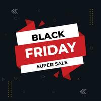 Black Friday Social Media Post Design vector