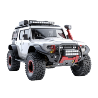 aus Straße Auto Schmutz Auto Jeep suv aus Straße Fahrzeug 4x4 vier Rad Fahrt schmutzig Auto Land Kreuzer png transparent Hintergrund ai generiert