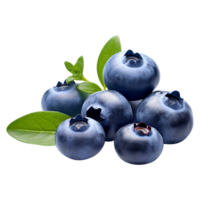 Blaubeere png Gruppe von isoliert Blaubeere png Blaubeere transparent Hintergrund ai generiert