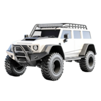 aus Straße Auto Schmutz Auto Jeep suv aus Straße Fahrzeug 4x4 vier Rad Fahrt schmutzig Auto Land Kreuzer png transparent Hintergrund ai generiert