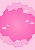 Beautiful Gradient Cloud Background vector