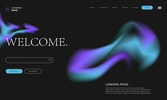 Modern Gradient Shape Homepage Background vector