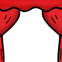 uma vermelho cortina png