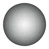 Halftone circles, halftone dots pattern. Vector halftone geometric dots.