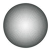 Halftone circles, halftone dots pattern. Vector halftone geometric dots.