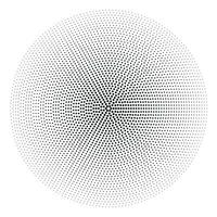 Halftone circles, halftone dots pattern. Vector halftone geometric dots.