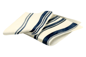 Watercolor tallit illustration. Jewish garment prayer shawl for Rosh Hashanah, Yom Kippur, Sukkot and Shabbat celebration png
