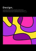 Modern Abstract Lined Colorful Design Cover Background vector