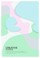 Modern Abstract Background Poster vector