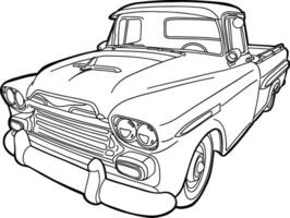 vintage car classic style vehicle vector